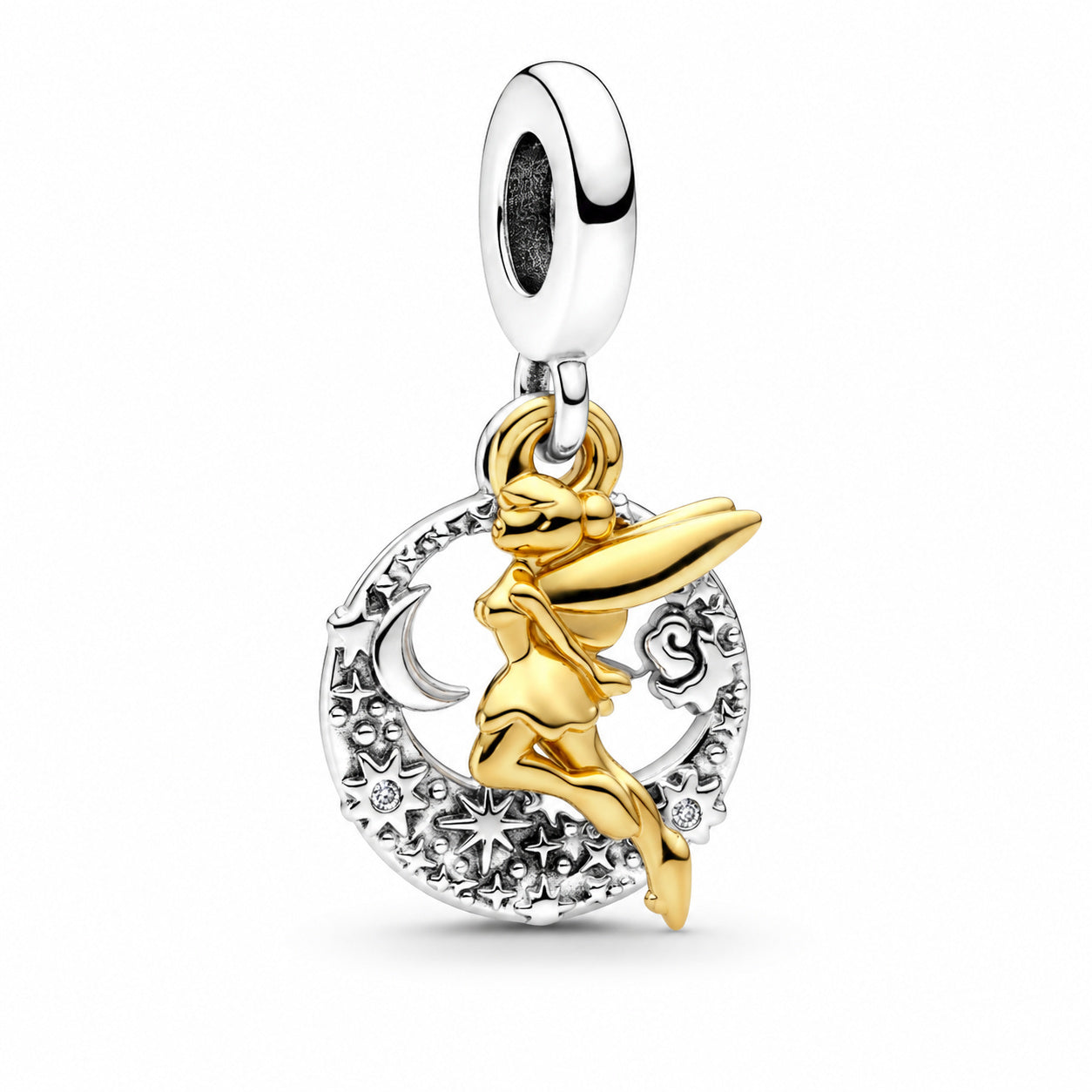Disney Tinker Bell Celestial Night Dangle Charm S925 Sterling Silver