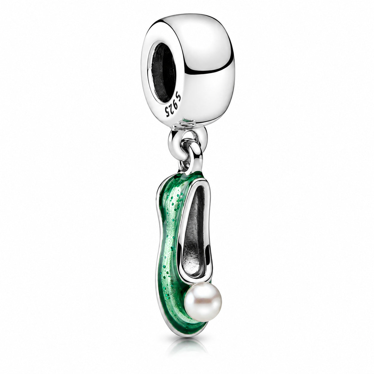 Disney Tinkerbell Shoe Dangle Charm S925 Sterling Silver