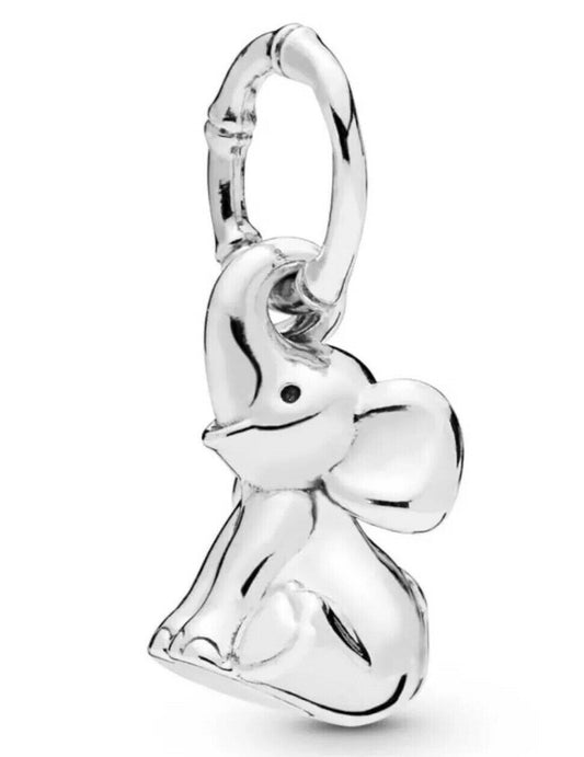 Disney Dumbo Ellie the Elephant Dangle Charm Hallmarked S925 Sterling Silver