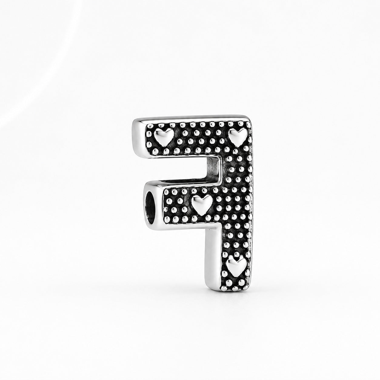 S925 Simple Alphabets A to Z Sterling Silver Charms Collection