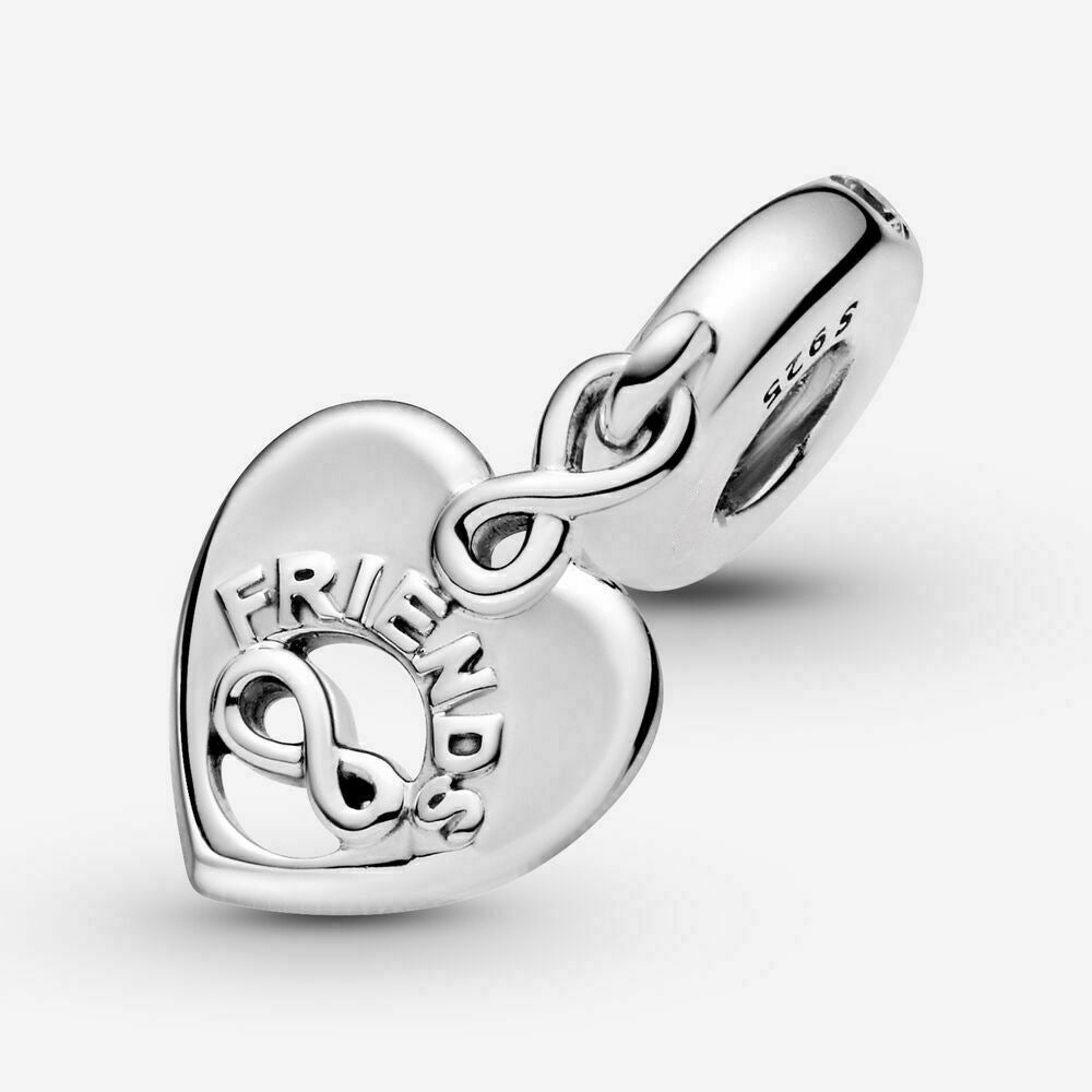 Friends Forever Dangle Charm S925 Hallmarked  Compatible Sterling Silver Charm