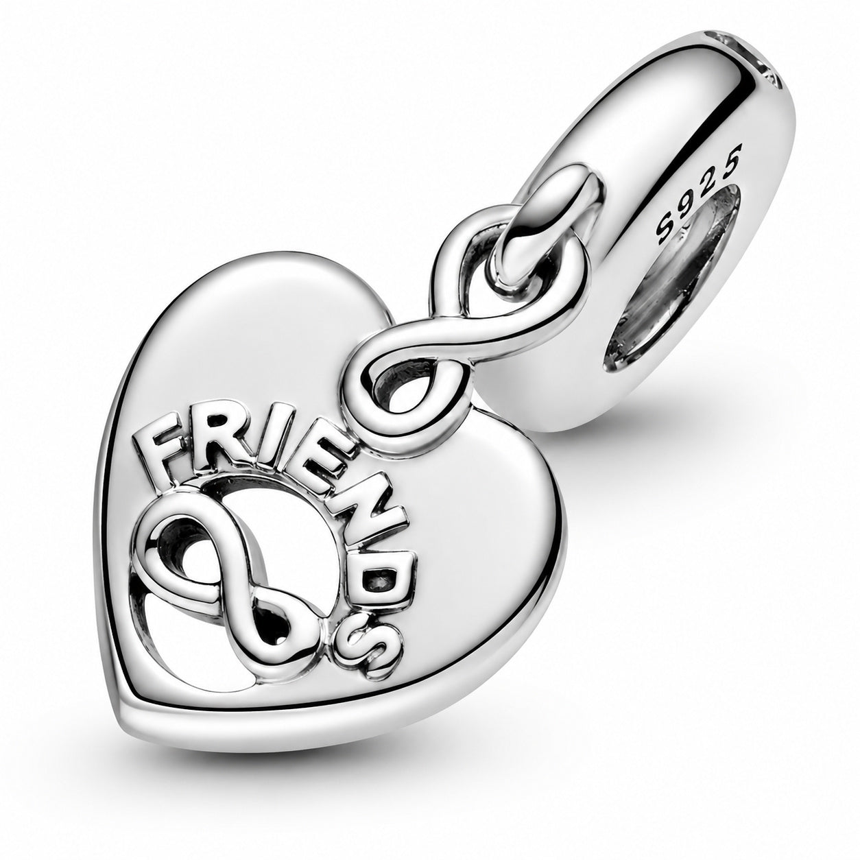 Friends Forever Dangle Charm S925  Compatible Sterling Silver Charm
