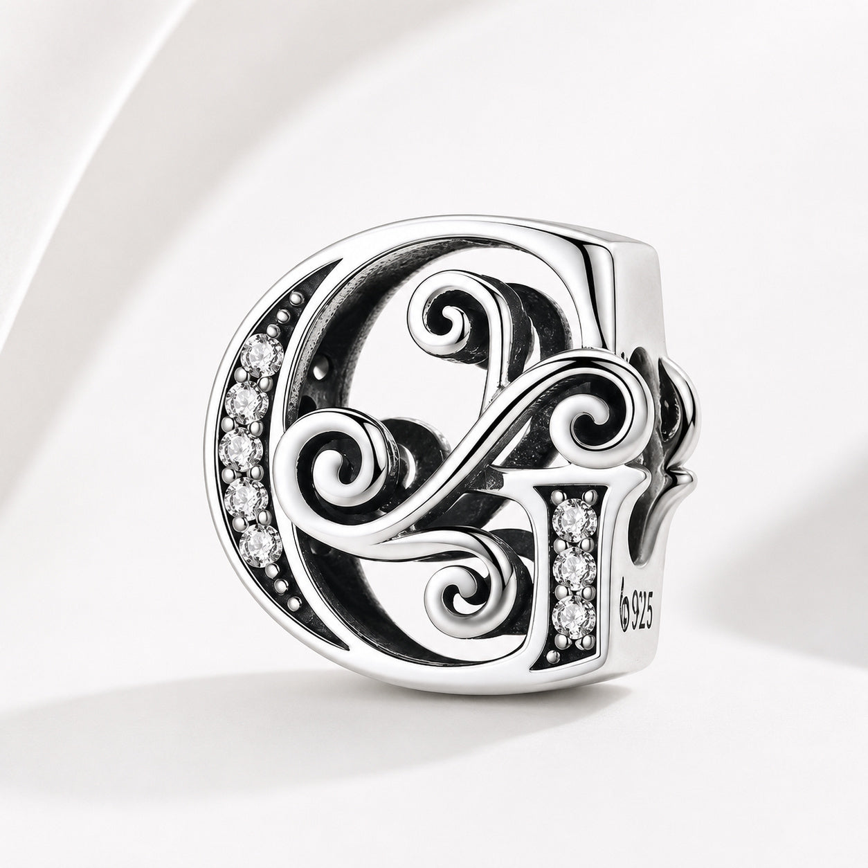 S925 Classic Alphabets A to Z Sterling Silver Charm Collection