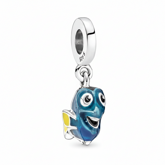 Disney Pixar Dory Dangle Charm Hallmarked S925 Sterling Silver