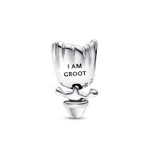 Marvel Guardians of the Galaxy Dancing Groot Charm Hallmarked S925 Sterling Silver