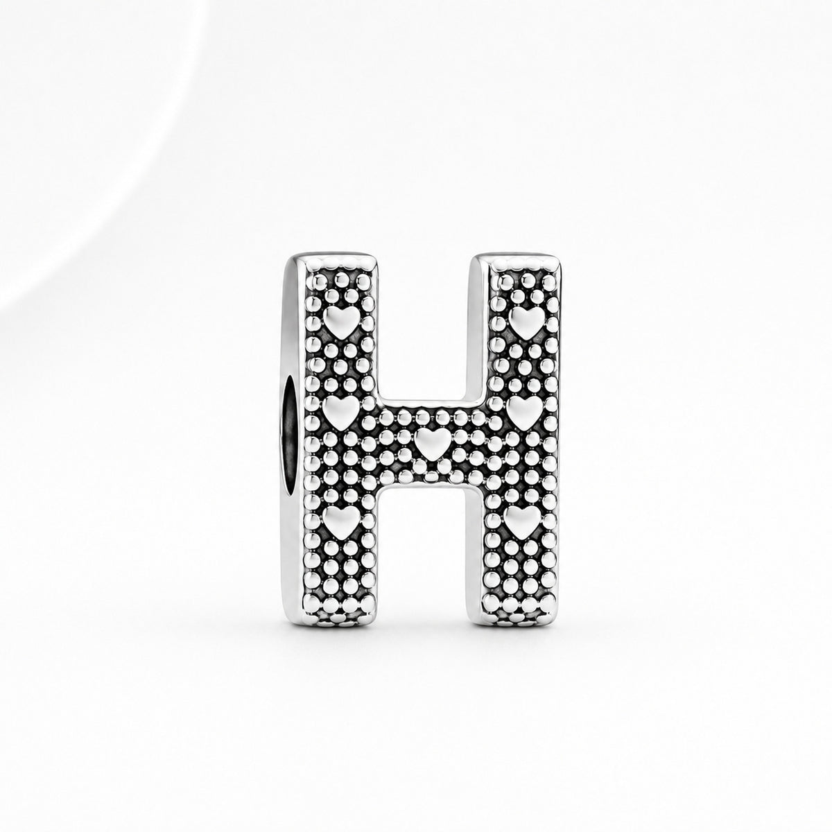 S925 Simple Alphabets A to Z Sterling Silver Charms Collection