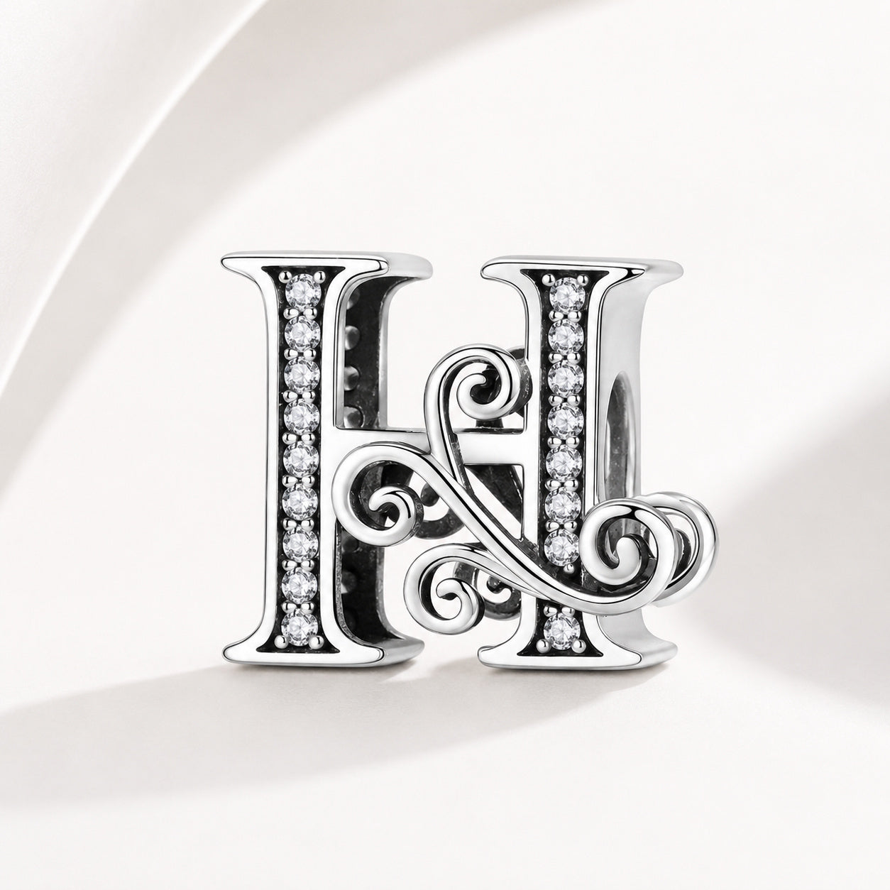 S925 Classic Alphabets A to Z Sterling Silver Charm Collection