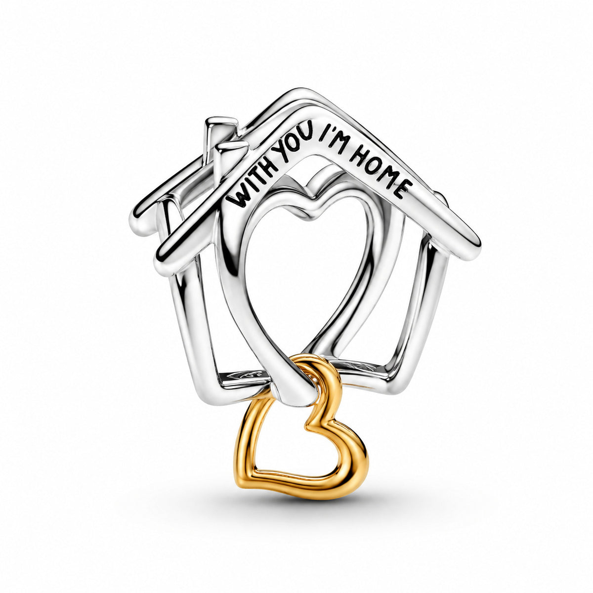 Home & Heart Charm S925 Sterling Silver
