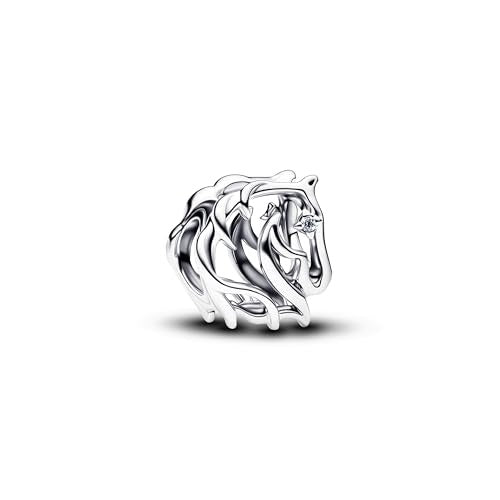 Horse Openwork Charm Hallmarked S925 Sterling Silver