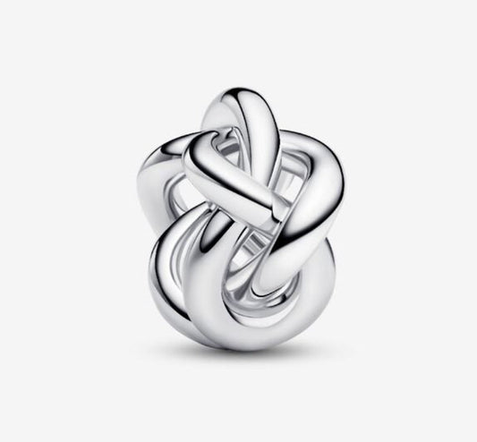 Infinity Knot Charm Hallmarked S925 Sterling Silver