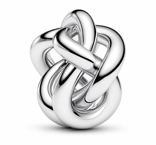Infinity Knot Charm Hallmarked S925 Sterling Silver