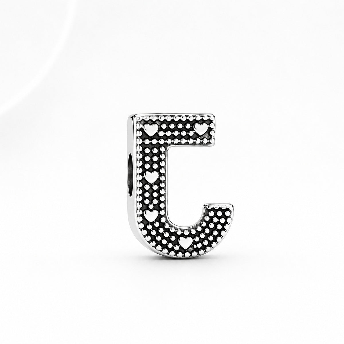S925 Simple Alphabets A to Z Sterling Silver Charms Collection