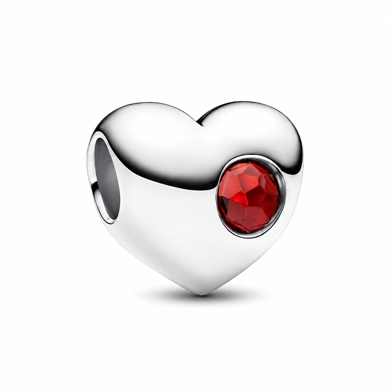 Birthstone Hearts Bracelet Charm S925 Sterling Silver