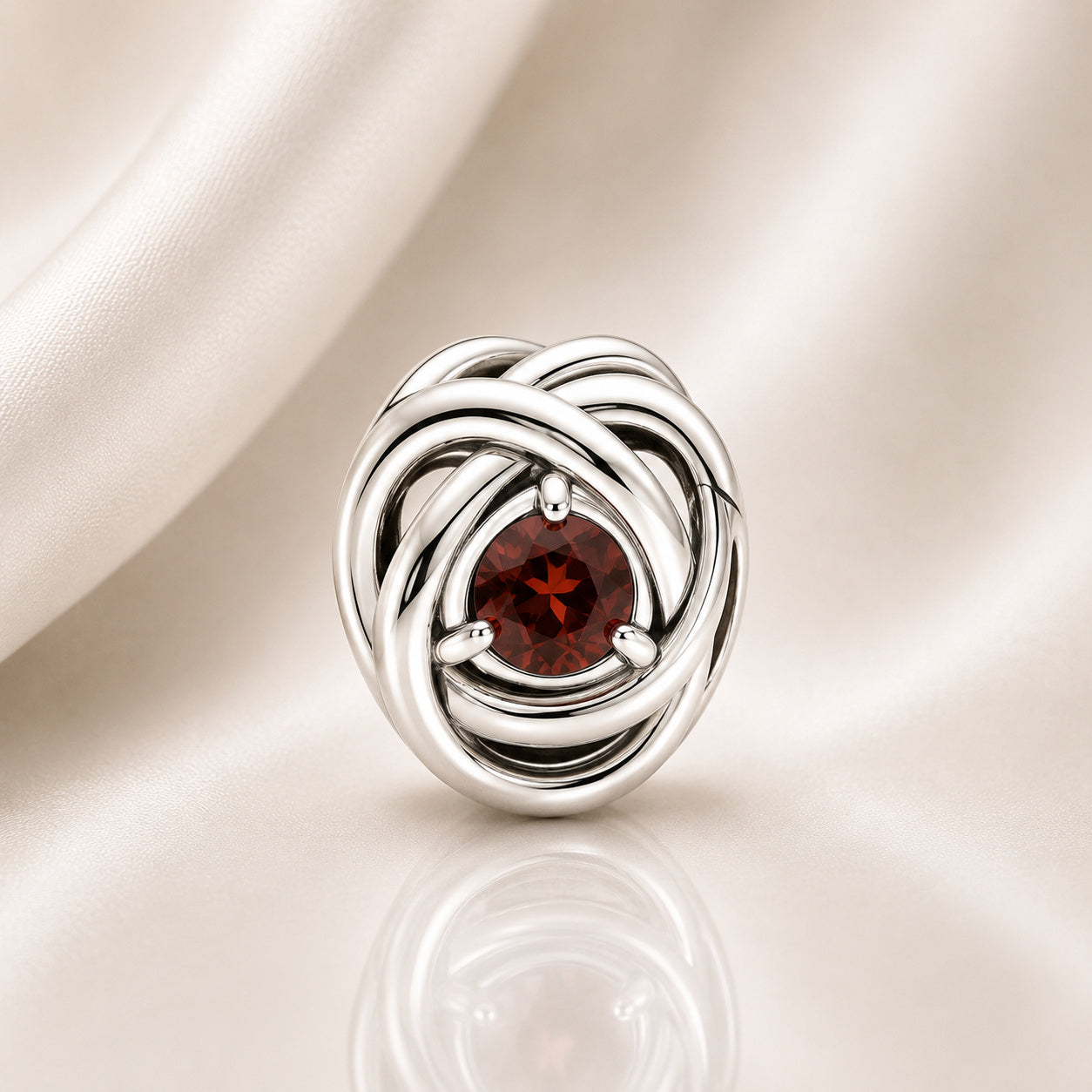 S925 Birthstone Eternity Circle Months Sterling Silver Charm Collection