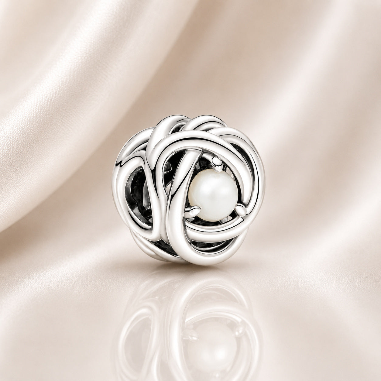 S925 Birthstone Eternity Circle Months Sterling Silver Charm Collection