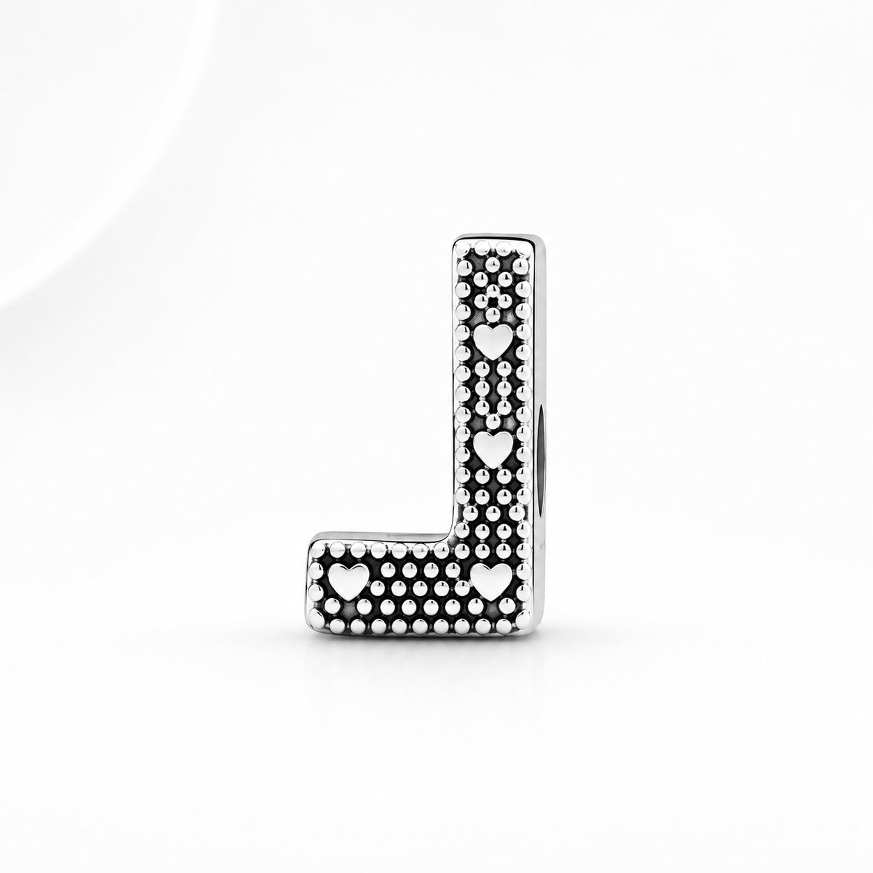 S925 Simple Alphabets A to Z Sterling Silver Charms Collection