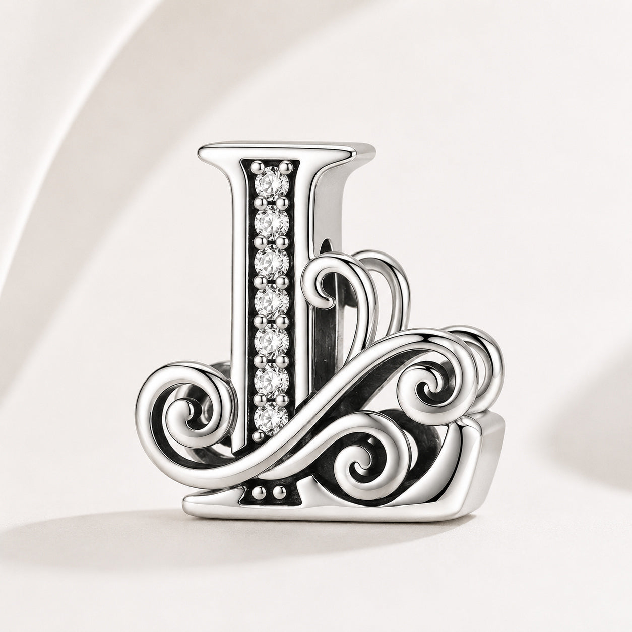 S925 Classic Alphabets A to Z Sterling Silver Charm Collection