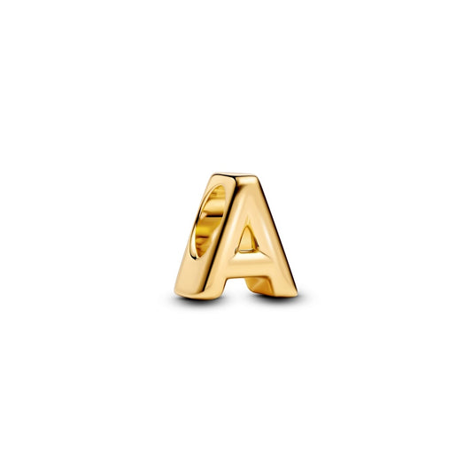 Letter A Alphabet Charm Hallmarked S925 Sterling Silver