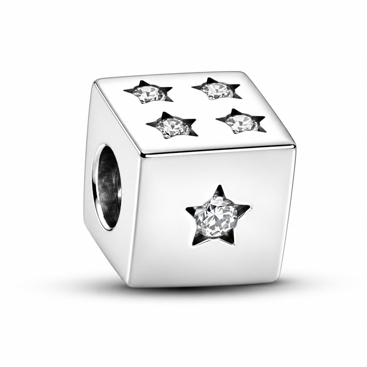 Lucky Dice Charm Hallmarked S925 Sterling Silver