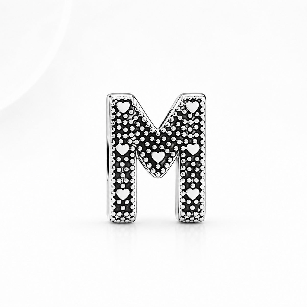 S925 Simple Alphabets A to Z Sterling Silver Charms Collection