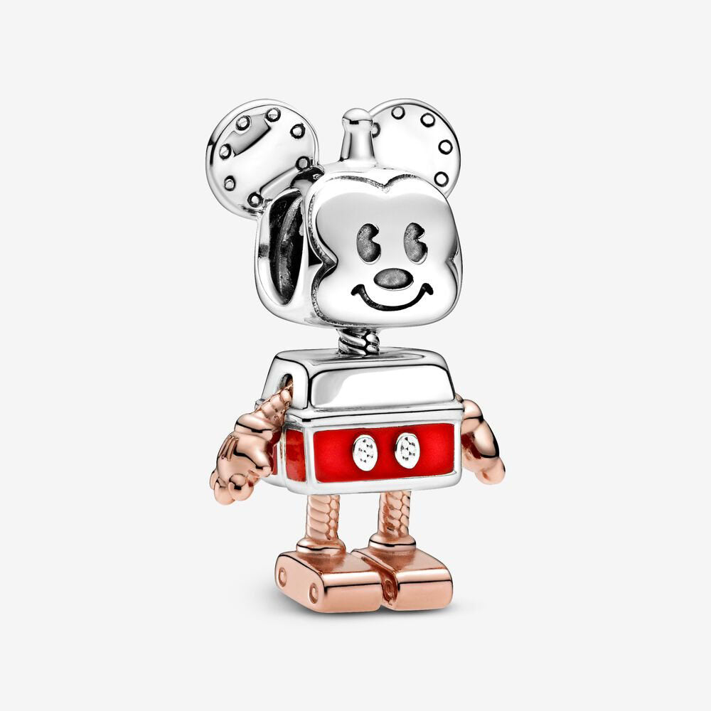 Disney Mickey Mouse Robot Charm Hallmarked S925 Sterling Silver