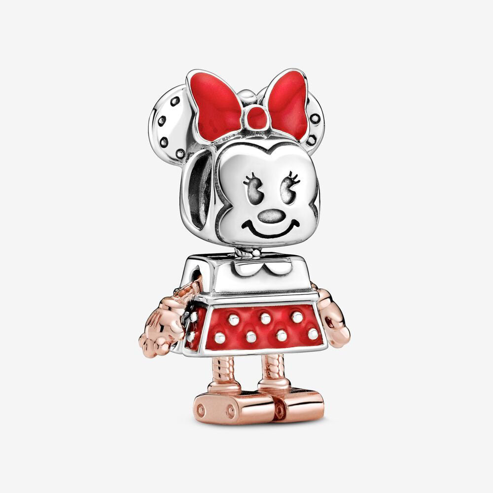 Disney Minnie Mouse Robot Charm Hallmarked S925 Sterling Silver