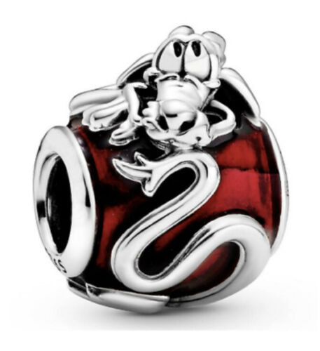 Disney Mulan Mushu Charm Hallmarked S925 Sterling Silver