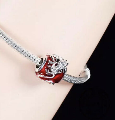 Disney Mulan Mushu Charm Hallmarked S925 Sterling Silver