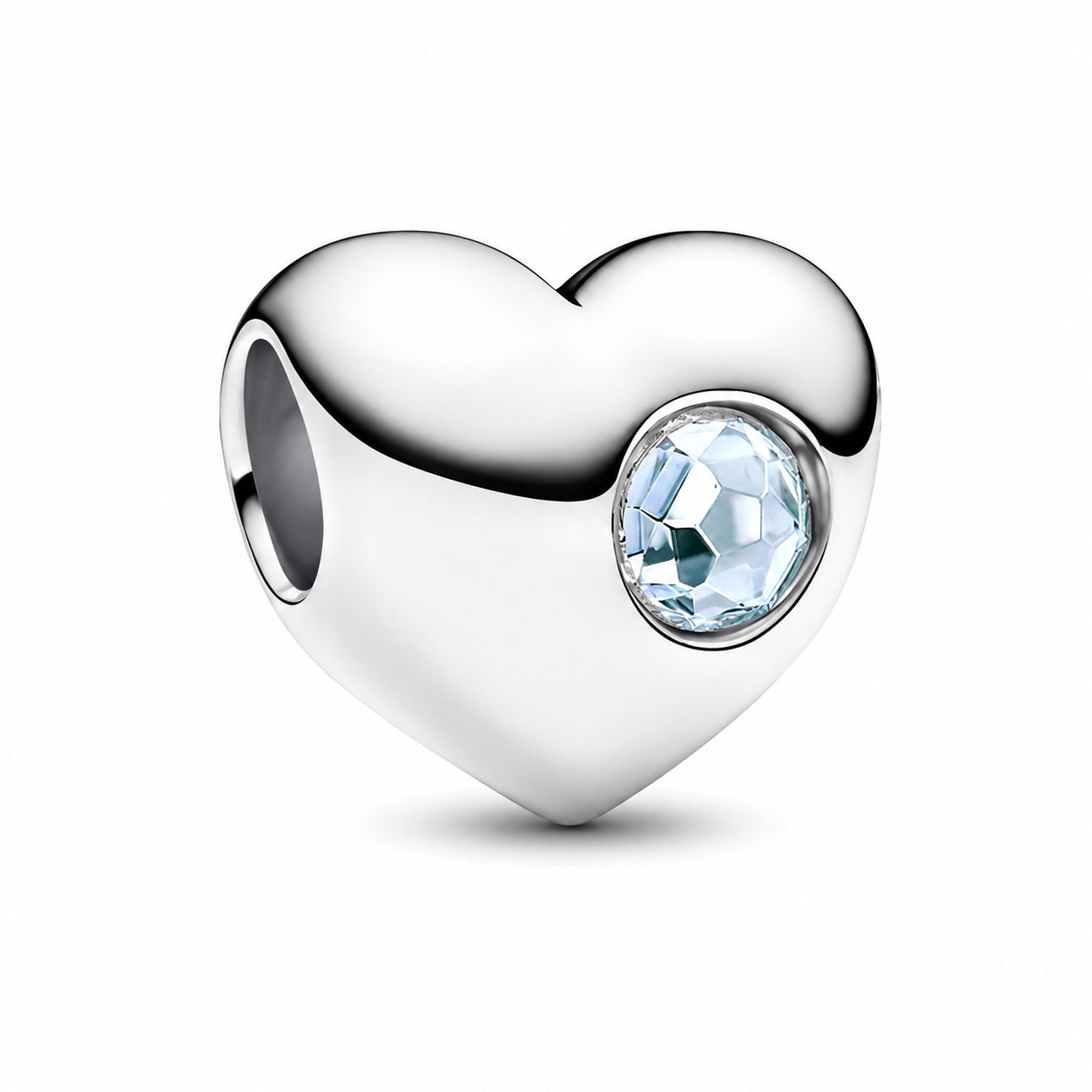 Birthstone Hearts Bracelet Charm S925 Sterling Silver