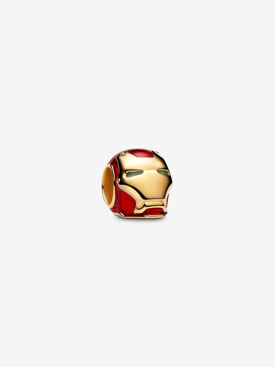 Marvel Iron Man Helmet Charm Hallmarked S925 Sterling Silver