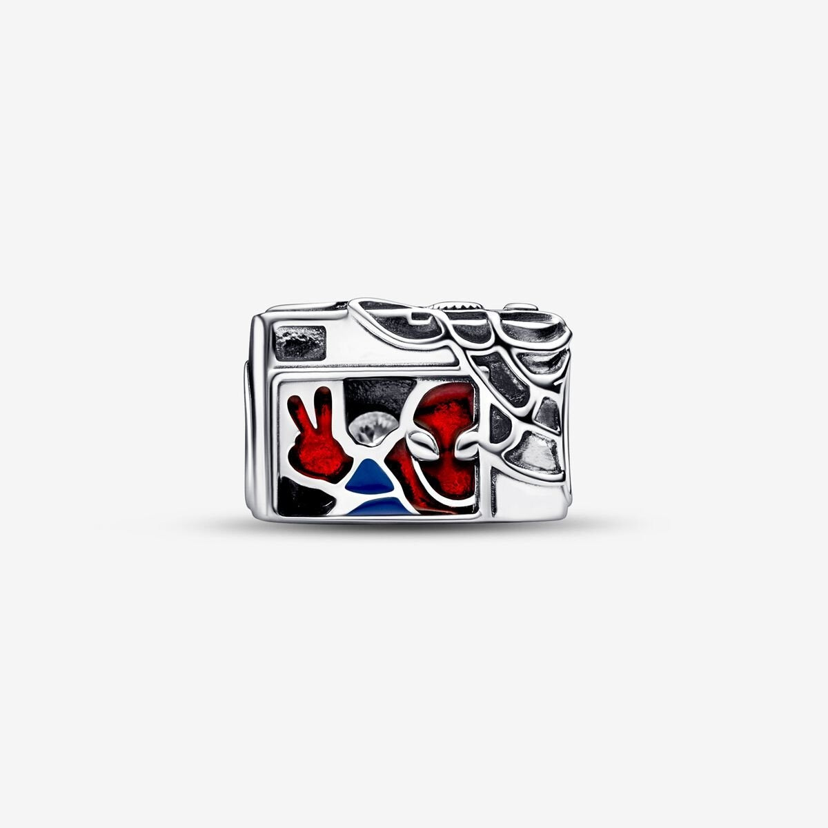 Marvel Spider-Man Camera Selfie Charm Hallmarked S925 Sterling Silver