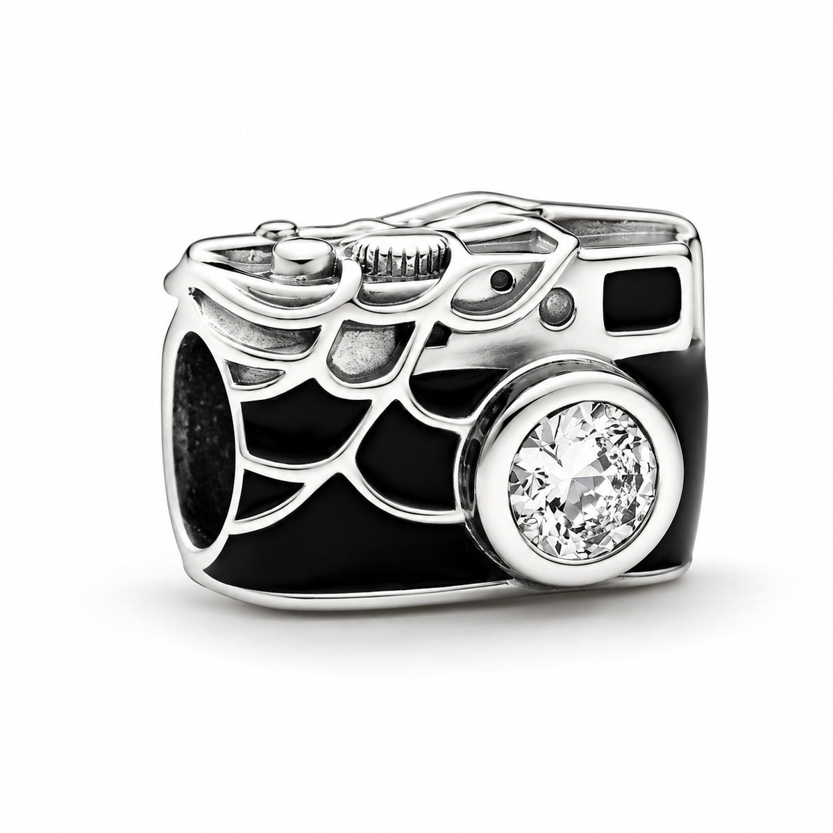 Marvel Spider-Man Camera Selfie Charm S925 Sterling Silver