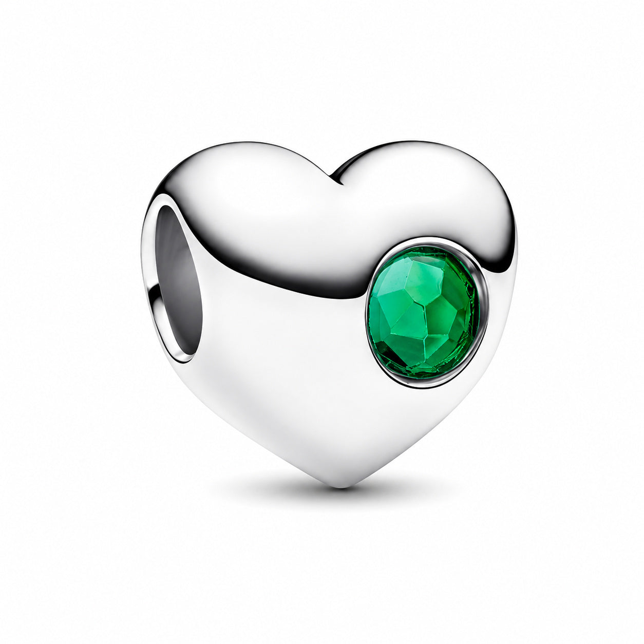 Birthstone Hearts Bracelet Charm S925 Sterling Silver