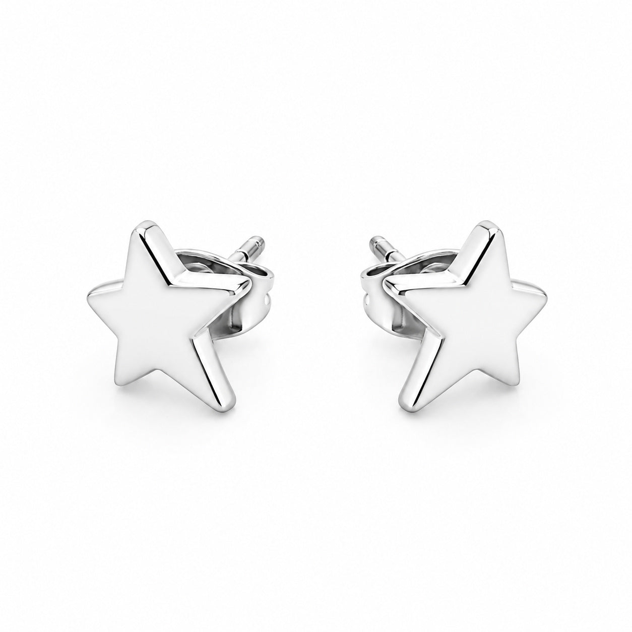 Mini Star Sterling Silver Stud Earrings