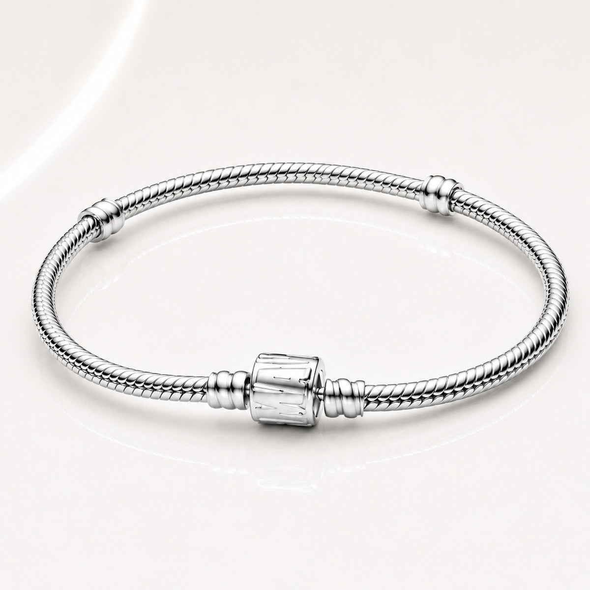 Marvel Snake Chain Clasp Bracelet S925 Sterling Silver Hallmarked