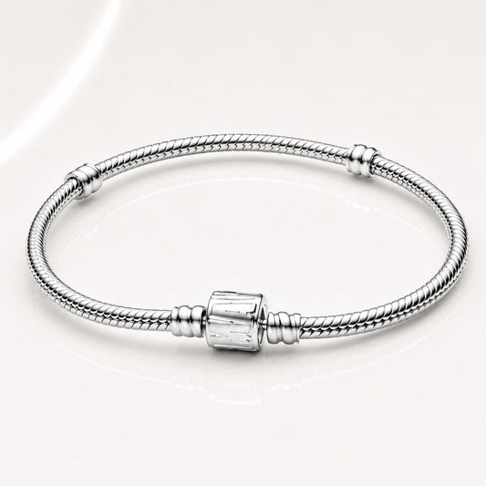 Marvel Snake Chain Clasp Bracelet S925 Sterling Silver Hallmarked
