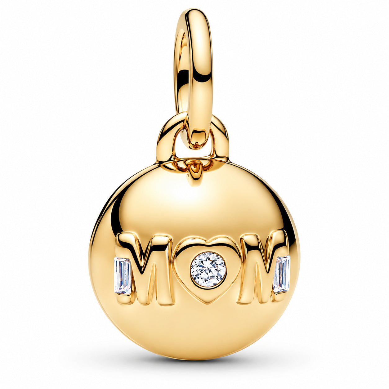 Mum Ball Clasp Charm Hallmarked S925 Sterling Silver