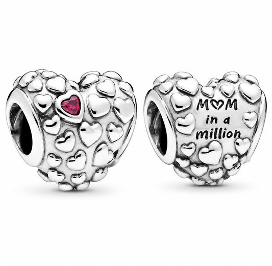 Mum in a Million Charm Hallmarked S925 Sterling Silver