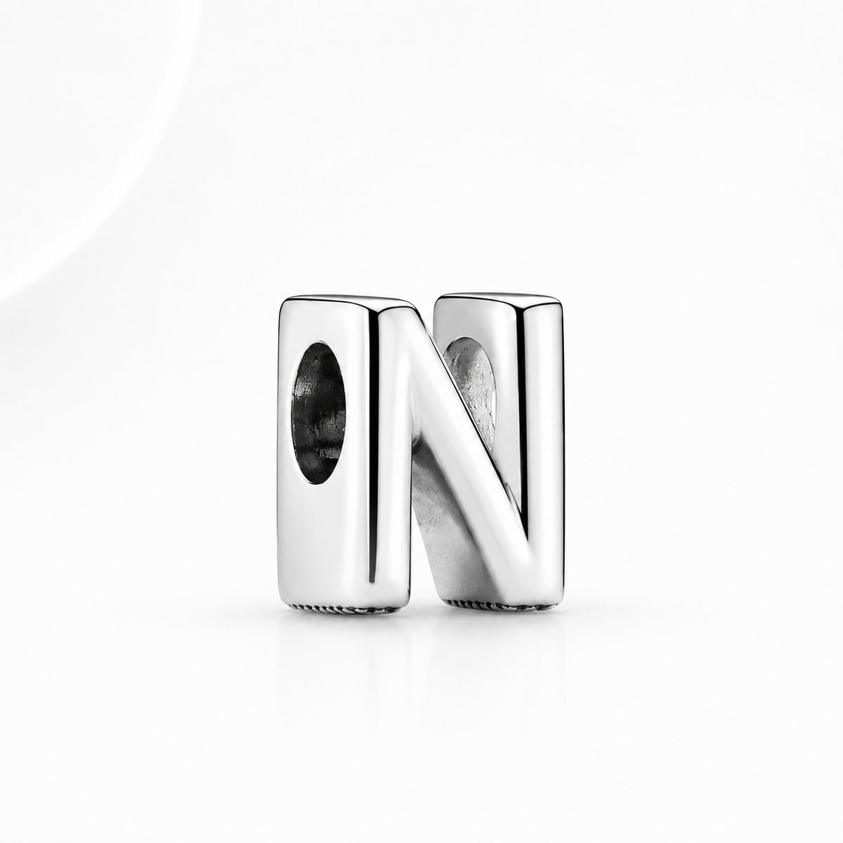 S925 Simple Alphabets A to Z Sterling Silver Charms Collection
