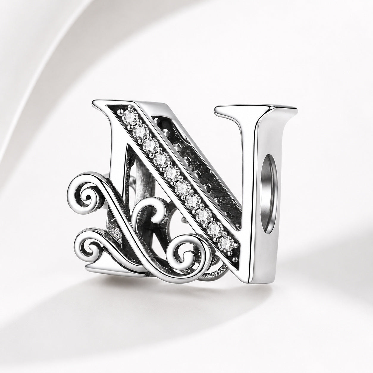 S925 Classic Alphabets A to Z Sterling Silver Charm Collection