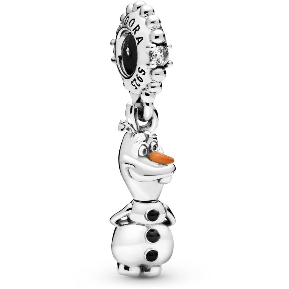 Disney Frozen Olaf Dangle Charm Hallmarked S925 Sterling Silver