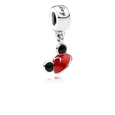 Disney Mickey Mouse Hat Dangle Charm Hallmarked S925 Sterling Silver