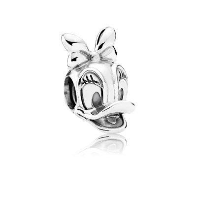 Disney Daisy Duck Charm Hallmarked S925 Sterling Silver