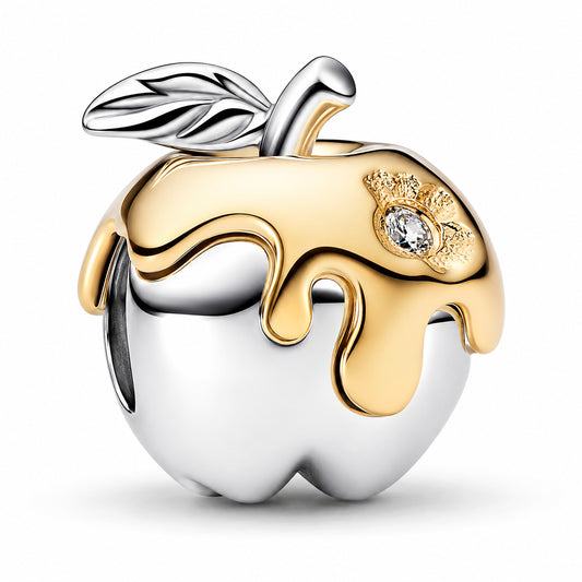 Disney Snow White Poison Apple Charm Hallmarked S925 Sterling Silver