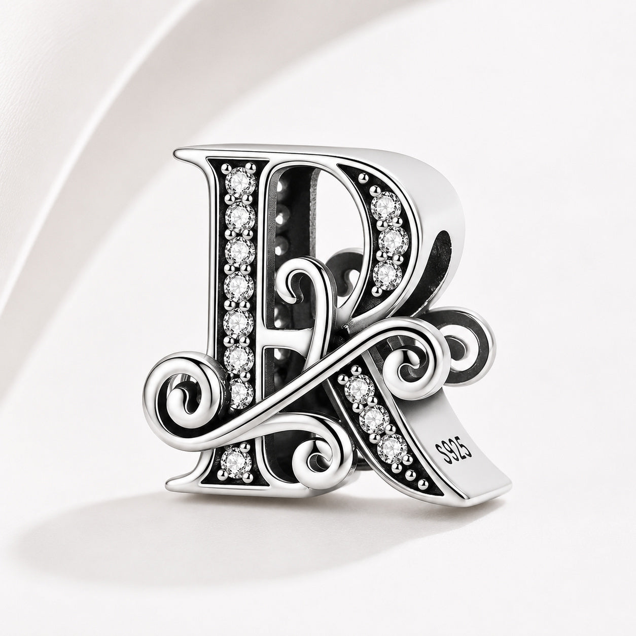 S925 Classic Alphabets A to Z Sterling Silver Charm Collection