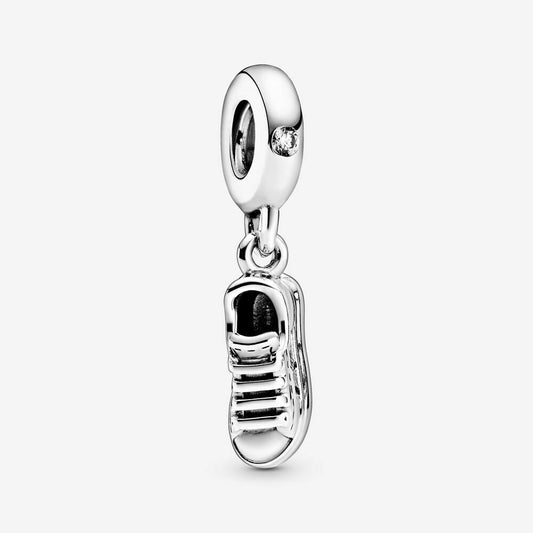 Sneaker Shoes Dangle Charm Hallmarked S925 Sterling Silver