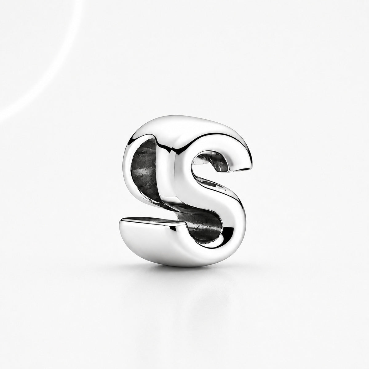 S925 Simple Alphabets A to Z Sterling Silver Charms Collection