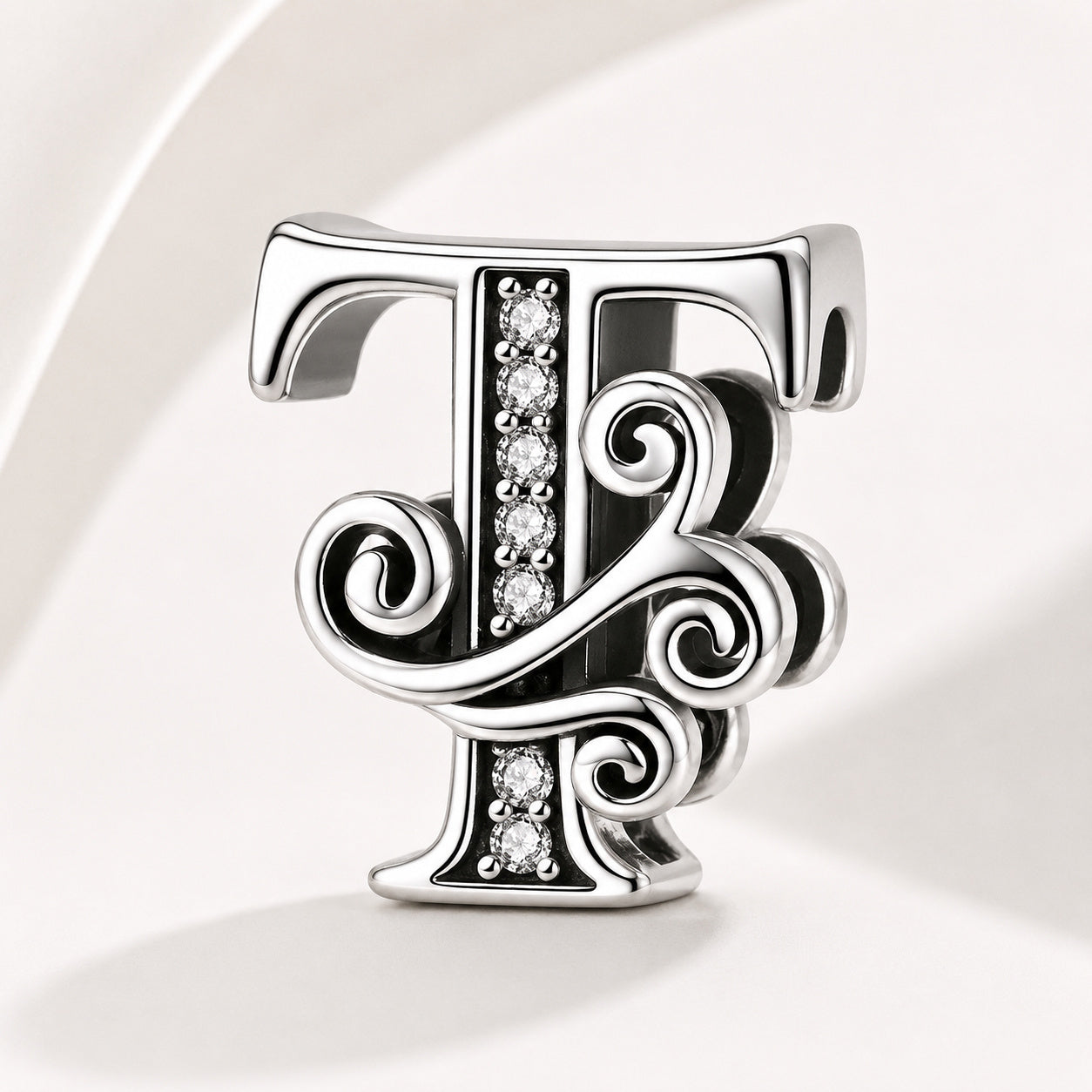 S925 Classic Alphabets A to Z Sterling Silver Charm Collection