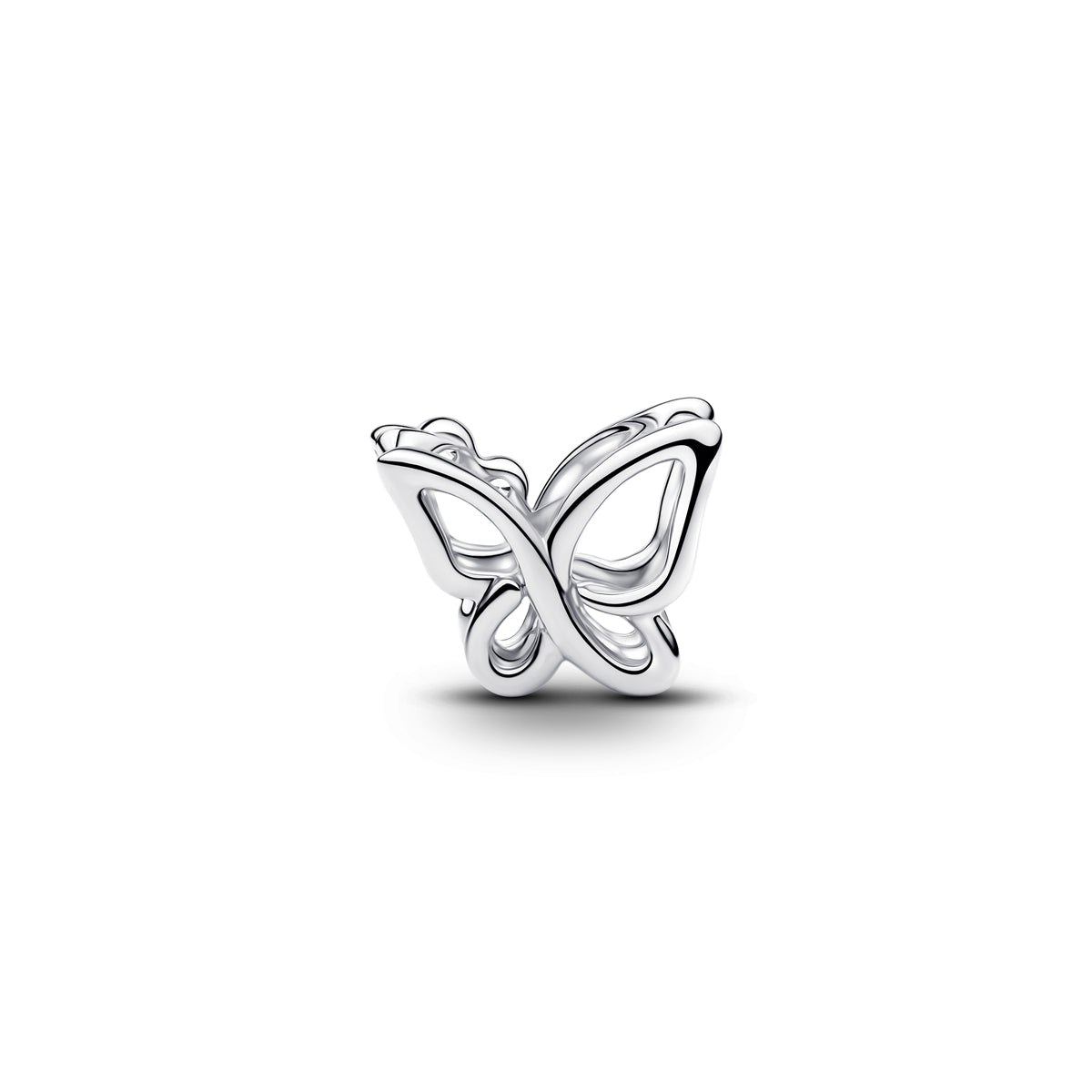 Silver Butterfly Openwork Charm Hallmarked S925 Sterling Silver