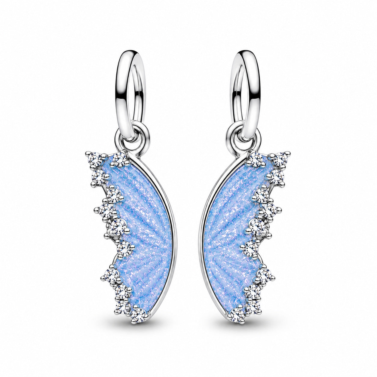 Silver Splitable Butterfly Dangle charm S925 Sterling Silver